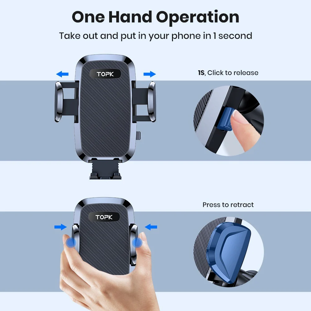 Car Navigator Phone Holder โ Rotating Vent Mount with Secure Hook Grip - Image 5