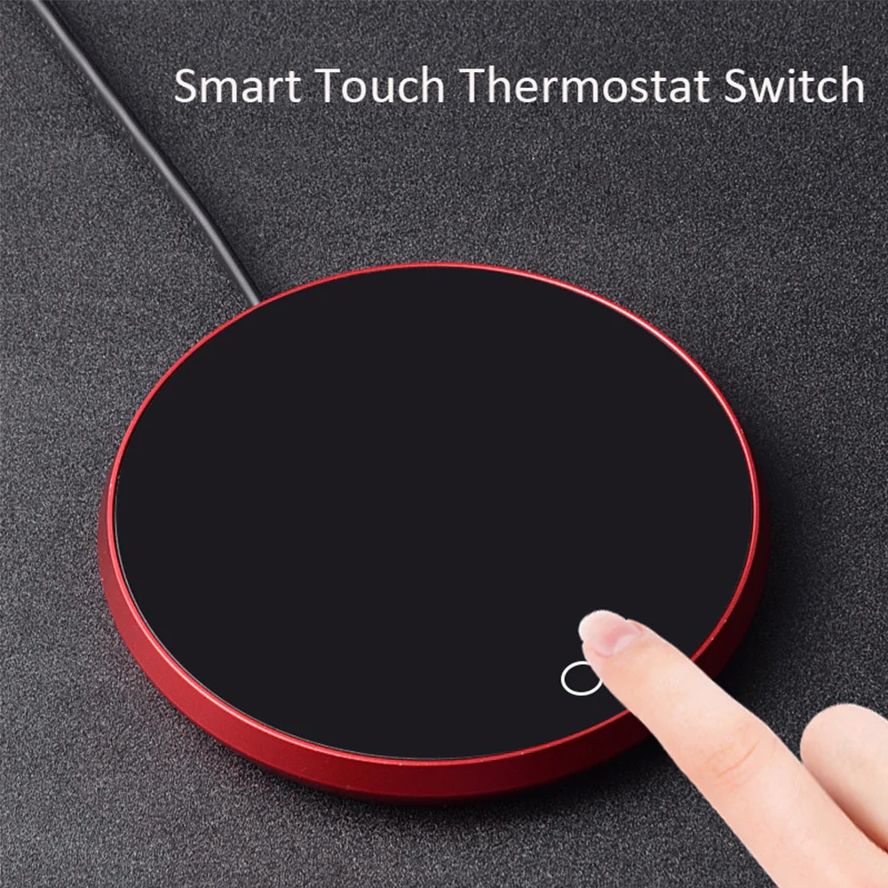 USB Coffee Mug Cup Warmer Milk Tea Water Cup Heating Electric Touch Pad Temperature Adjustable Hot Tea Maker Heater Warmer - Image 11